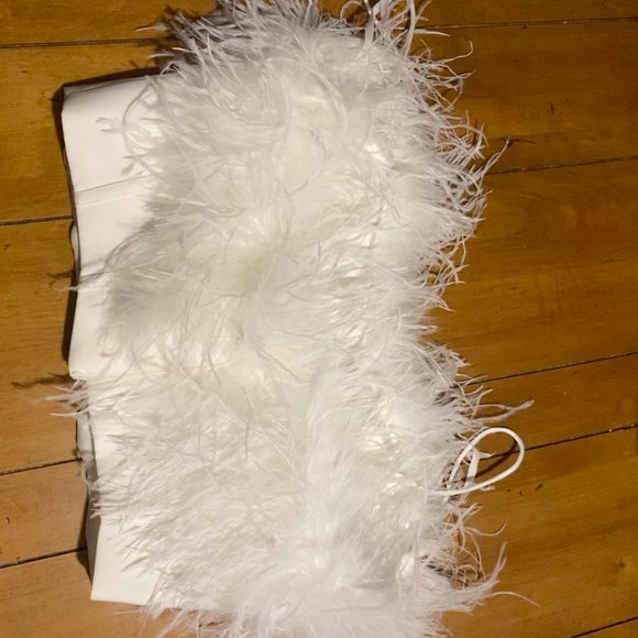 UNTAMED PETALS FEATHER CORSET TOP | DISCONTINUED | SIZE L - Picture 4 of 4